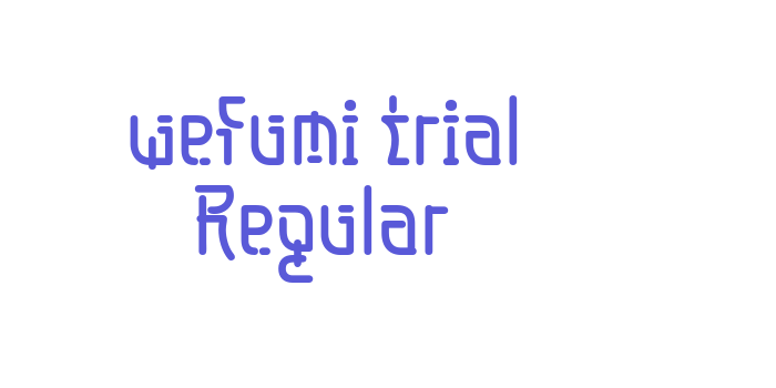 wefumi trial Regular Font Download