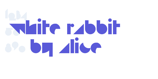 white rabbit by alice font free