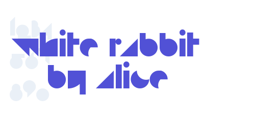 white rabbit by alice-font-download