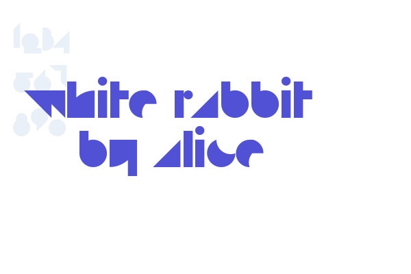 white rabbit by alice