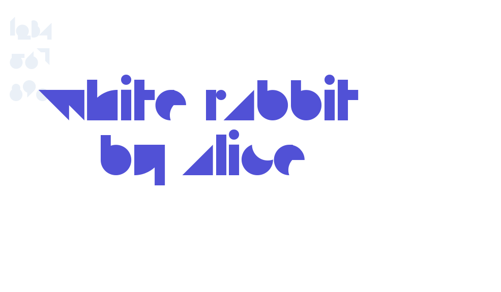 white rabbit by alice-font-download