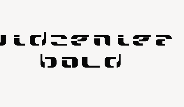 widzeniea bold Font