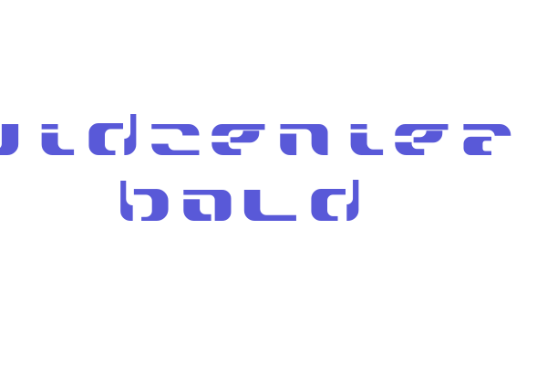 widzeniea bold Font