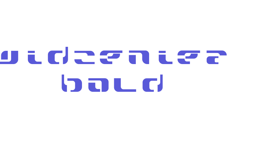 widzeniea bold Font