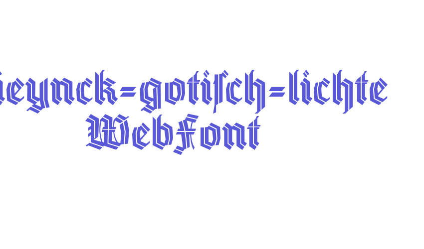 wieynck-gotisch-lichte WebFont Font