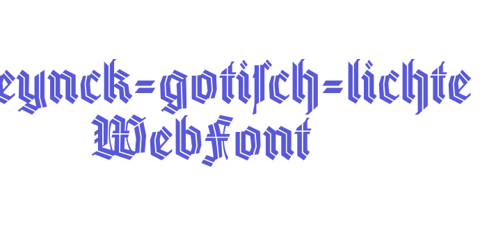 wieynck-gotisch-lichte WebFont Font Download