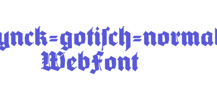 wieynck-gotisch-normal WebFont Font Download