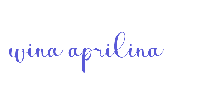 wina aprilina Font Download