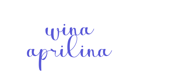 wina aprilina Font