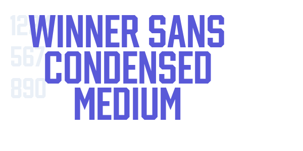 winner sans condensed medium font free