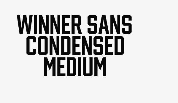 winner sans condensed medium Font