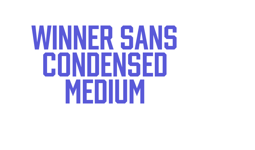 winner sans condensed medium Font Download