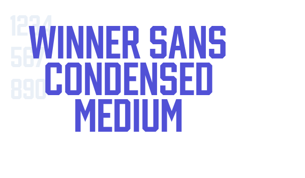 winner sans condensed medium font download