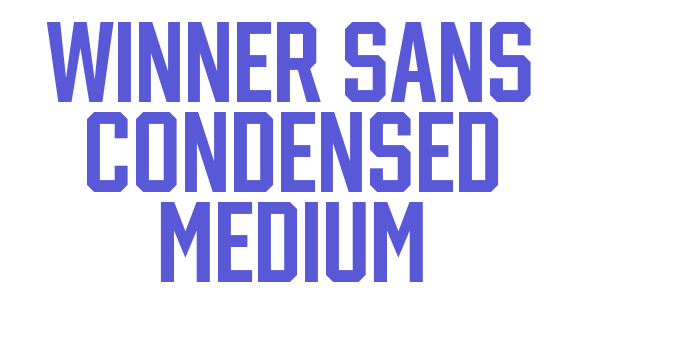 winner sans condensed medium Font