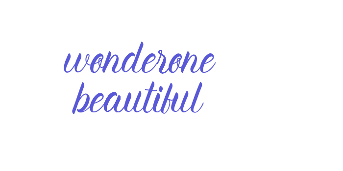 wonderone beautiful Font Download