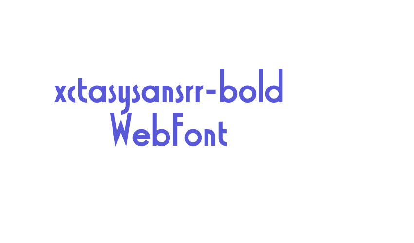 xctasysansrr-bold WebFont Font