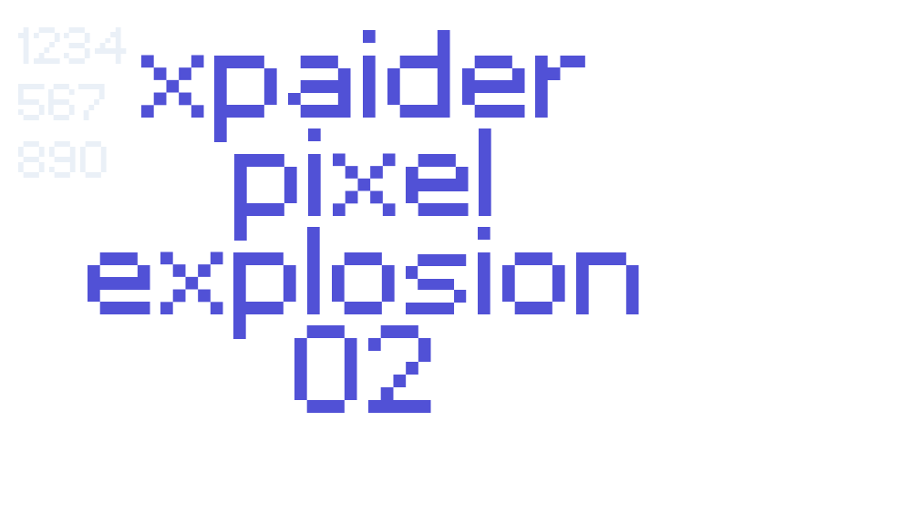 xpaider pixel explosion 02-font-download