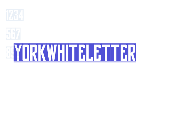 yorkwhiteletter Font Download