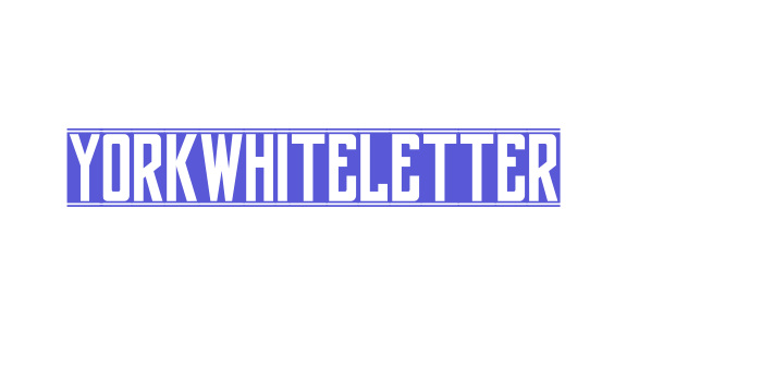 yorkwhiteletter Font Download