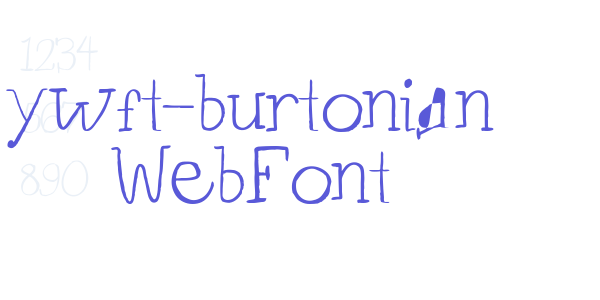 ywft-burtonian WebFont font