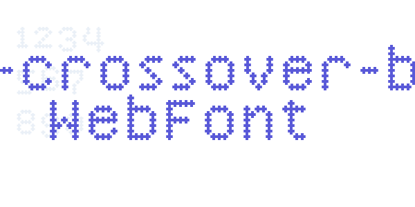 ywft-crossover-bold WebFont font