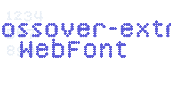 ywft-crossover-extrabold WebFont font