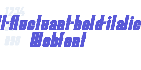 ywft-fluctuant-bold-italic WebFont font free