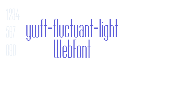 ywft-fluctuant-light WebFont font free