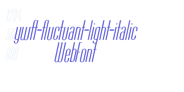 ywft-fluctuant-light-italic WebFont font free