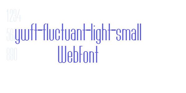 ywft-fluctuant-light-small WebFont font free