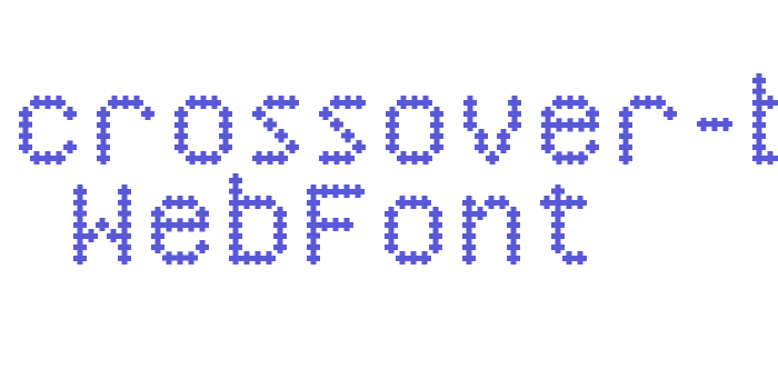 ywft-crossover-bold WebFont Font