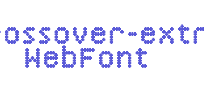 ywft-crossover-extrabold WebFont Font Download