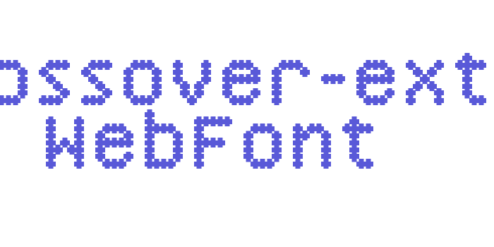 ywft-crossover-extrabold WebFont Font