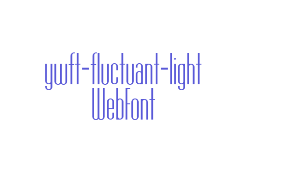 ywft-fluctuant-light WebFont Font