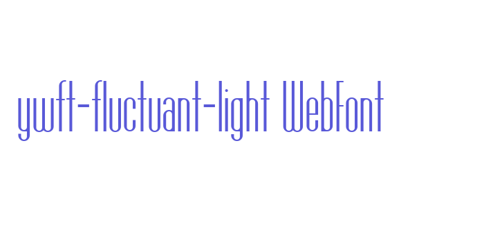 ywft-fluctuant-light WebFont Font Download