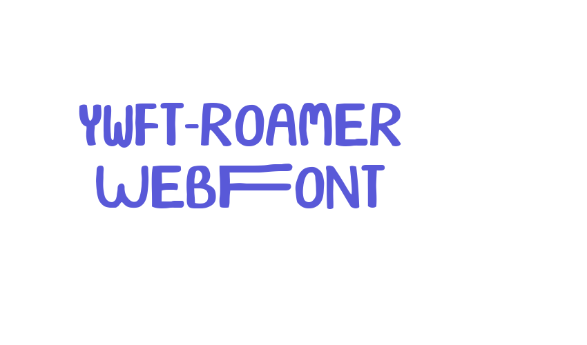 ywft-roamer WebFont Font