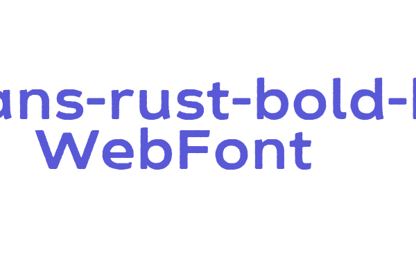 zing-sans-rust-bold-base WebFont Font