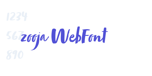 zooja WebFont-font-download