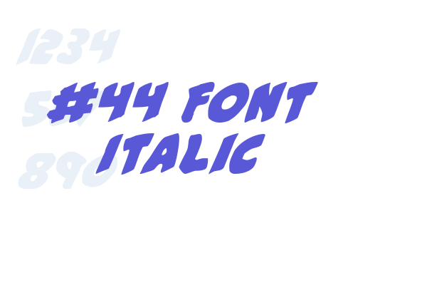 #44 Font Italic