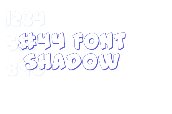 #44 Font Shadow