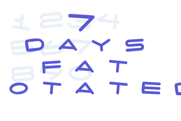 7 days fat rotated