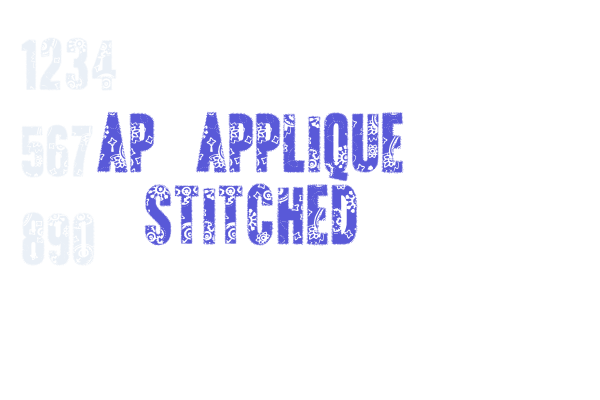 AP Applique Stitched