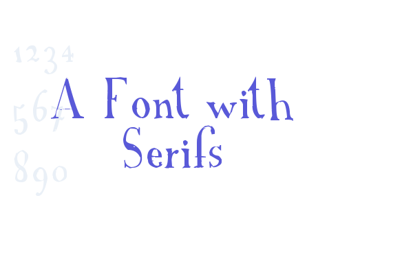 A Font with Serifs