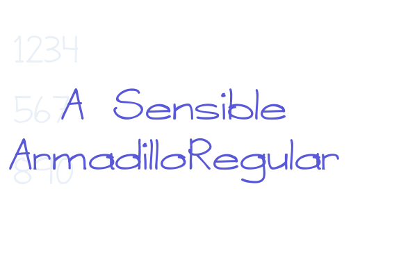 A Sensible ArmadilloRegular