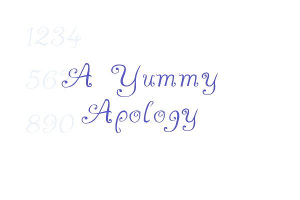 A Yummy Apology