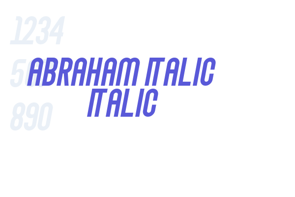 Abraham Italic Italic