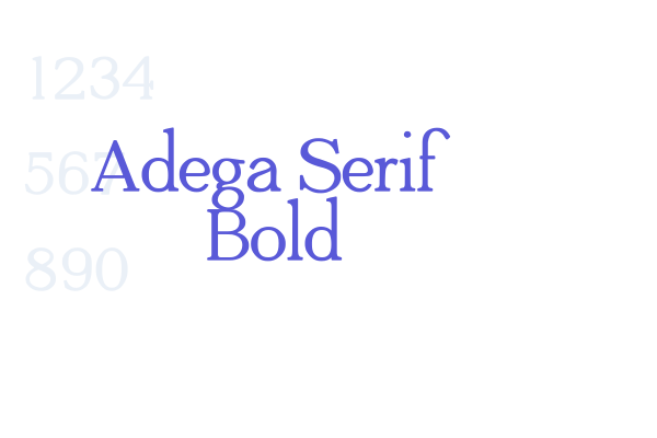 Adega Serif Bold