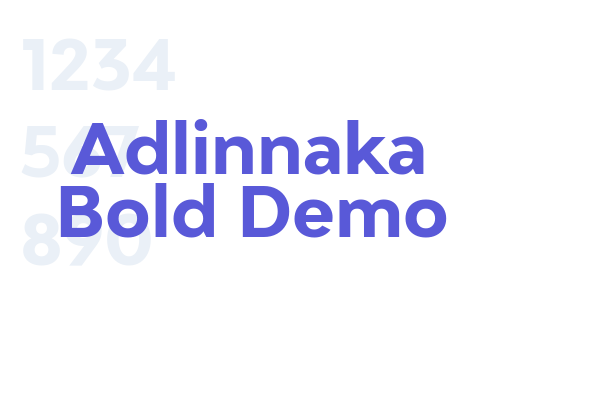 Adlinnaka Bold Demo