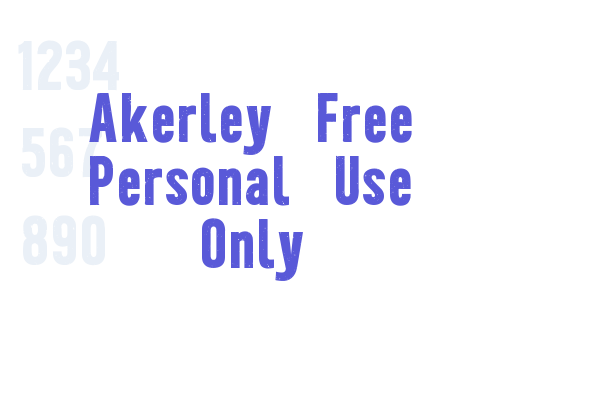 Akerley Free Personal Use Only