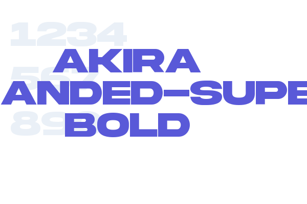 Akira Expanded-Super Bold